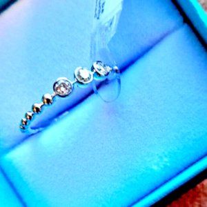 Le Vian 14K White Gold and 0.2 Ctw Diamonds Ring Size 7